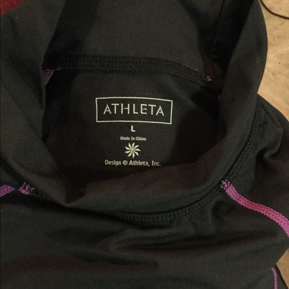 Athleta pullover with cute flower detail. - Picture 3 of 3